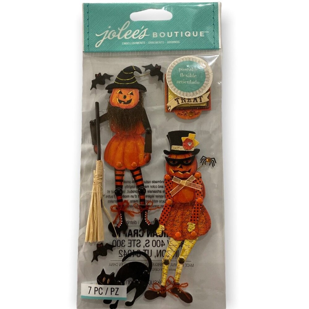 Jolee's Boutique Dimensional Halloween Stickers Moveable Scrapbooking Vintage